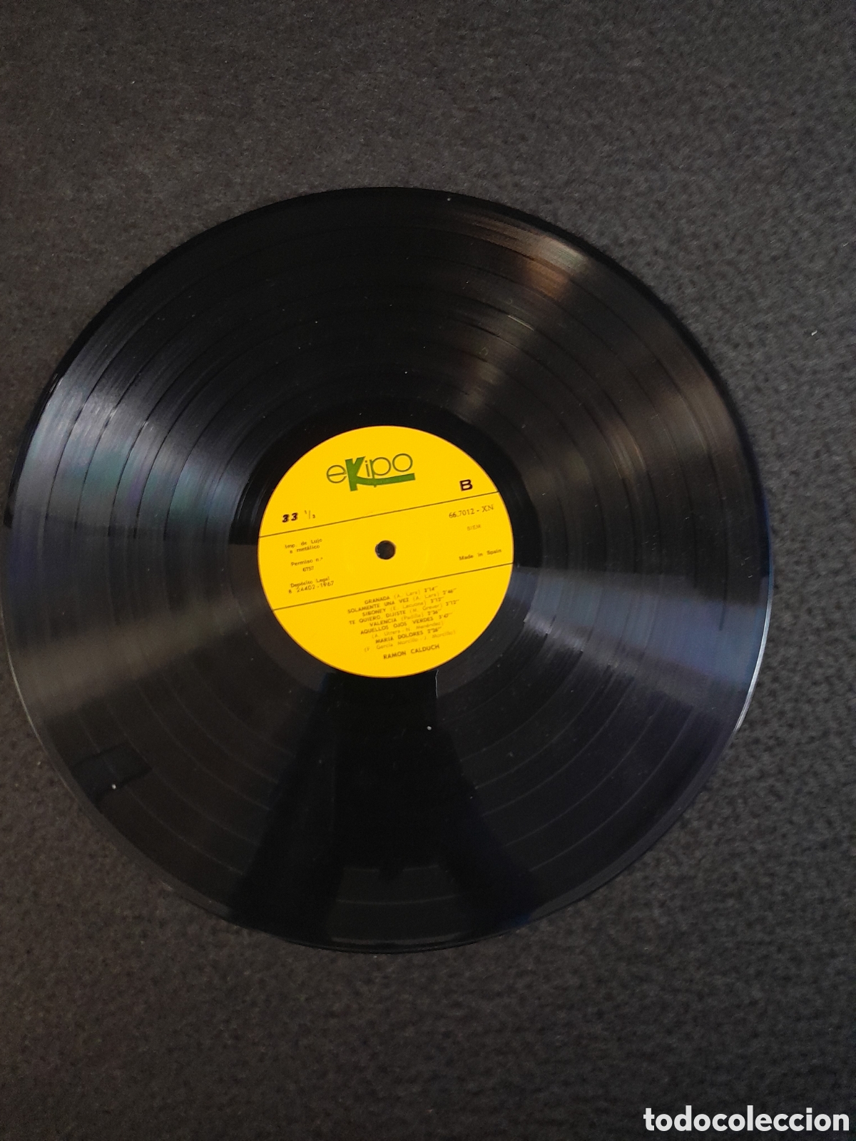 Discos de vinilo: LP-134. LP DISCO DE VINILO. RAMON CALDUCH. EXITOS DE SIEMPRE. EKIPO. - Foto 4