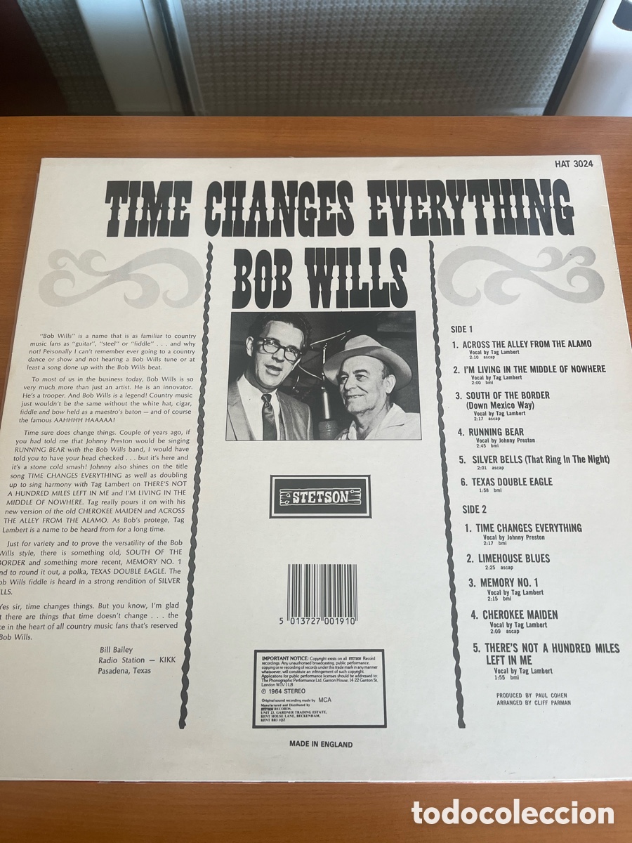 Discos de vinilo: Bob Wills - Time Changes Everything - Foto 2