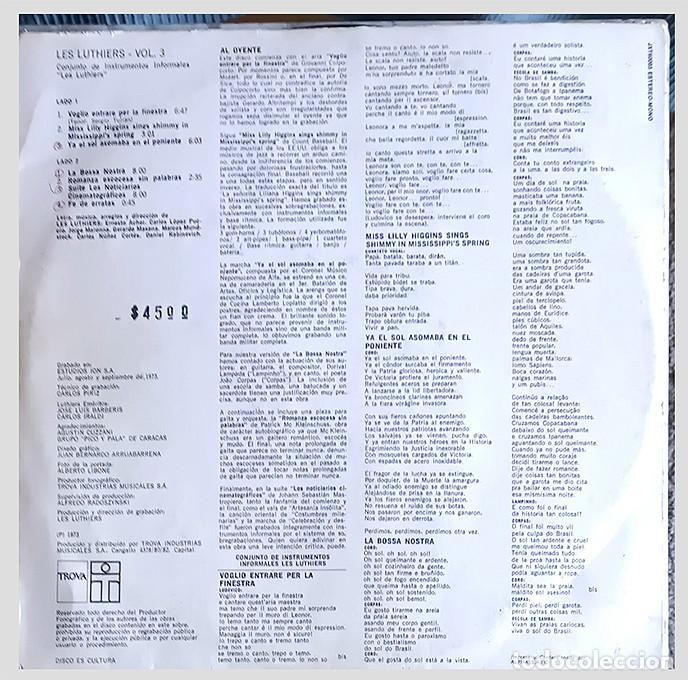 Discos de vinilo: Les Luthiers &ndash; Vol. 3 - Foto 2