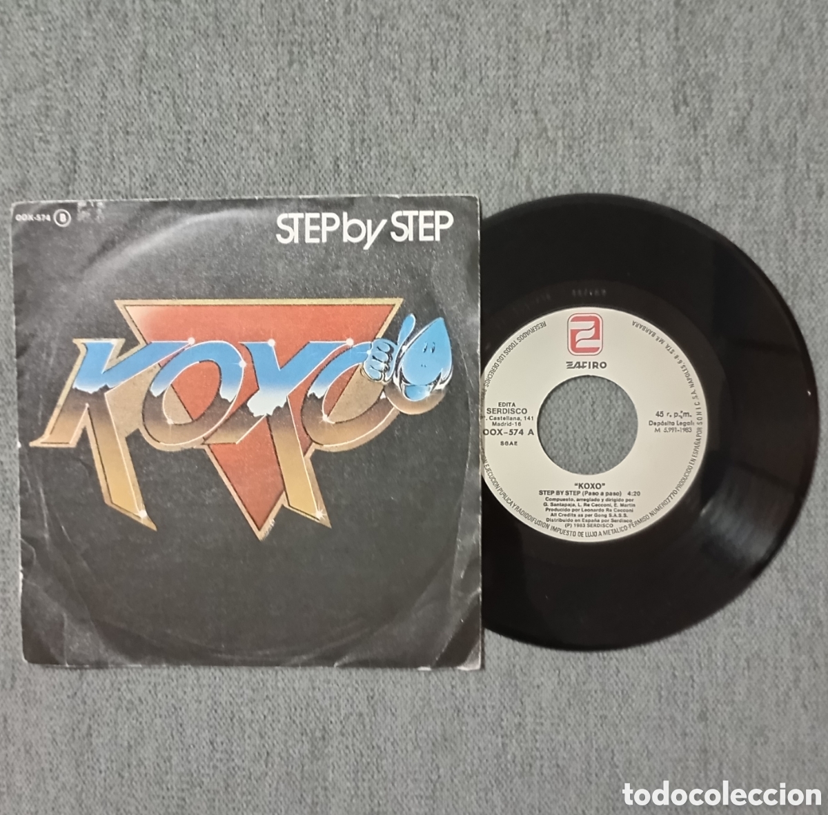 Vinyl-Schallplatten: Koso. Step By Step/ Step By Step instrumental. Single 7&rdquo;, a&ntilde;o 1983.