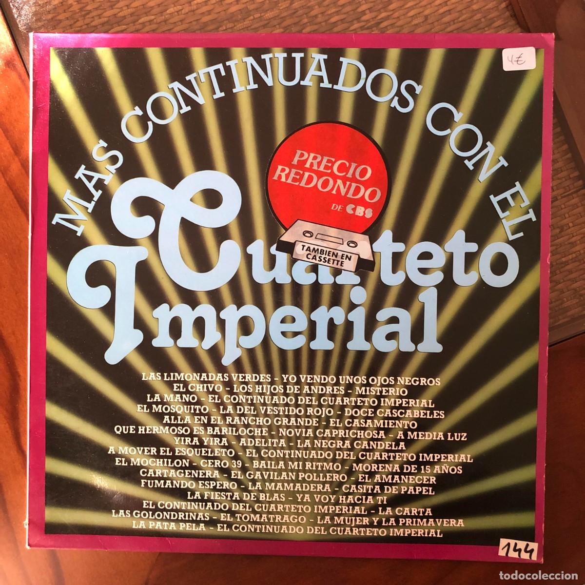 Discos de vinil: M&aacute;s continuados con el Cuarteto Imperial, Vol. 2 | Vinilo LP Segunda Mano