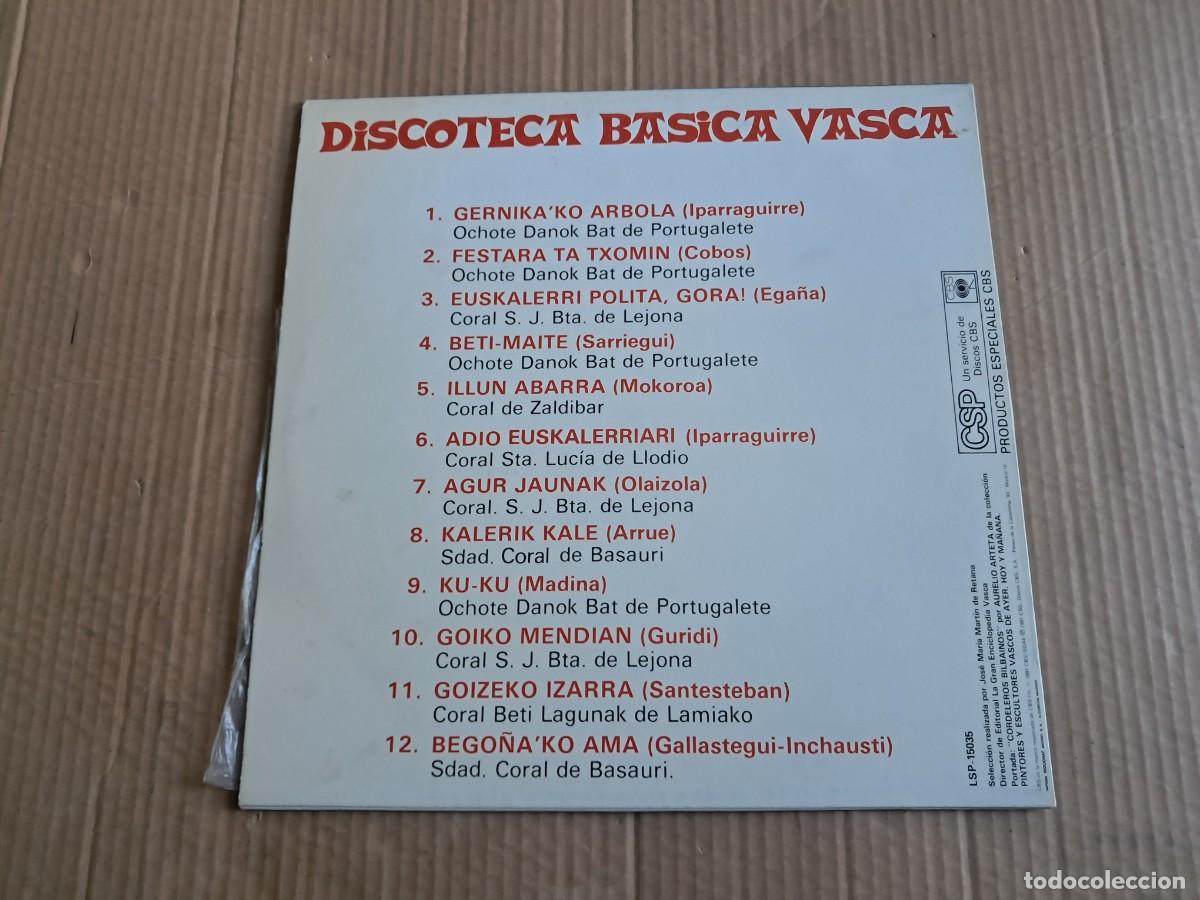 Discos de vinilo: DISCOTECA BASICA VASCA LP 1981 - Foto 3