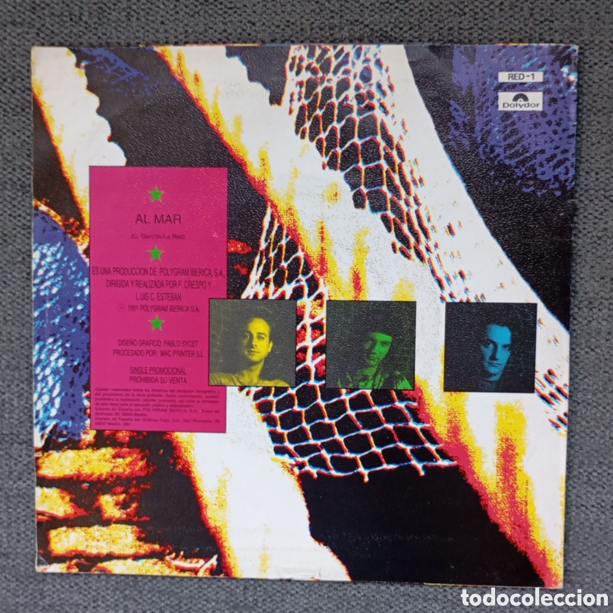 Discos de vinilo: La Red. Al Mar/ Al Mar. Single 7&rdquo;, a&ntilde;o 1991. - Foto 2