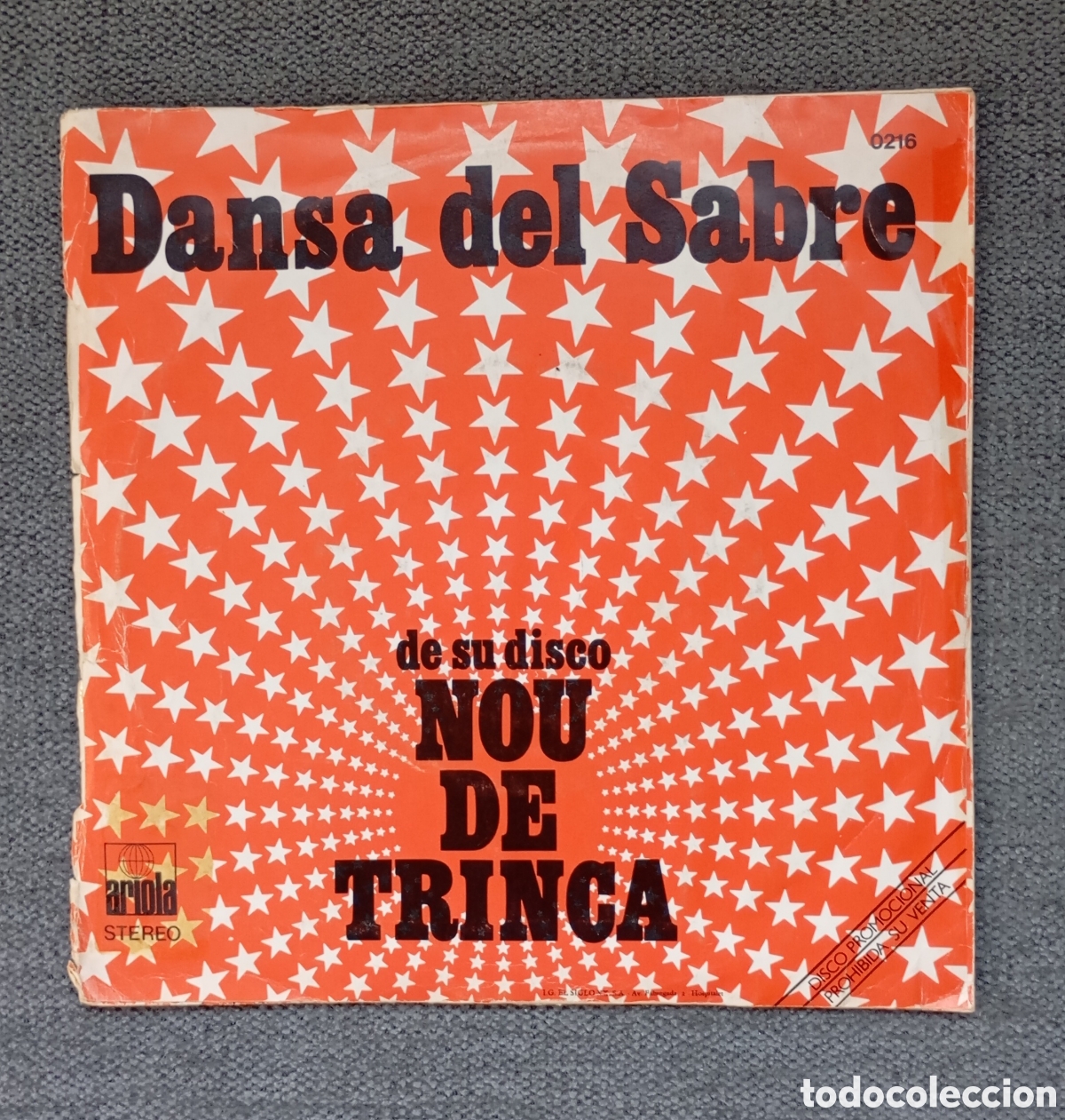 Discos de vinilo: La Trinca. Dansa Del Sabre/ Dansa Del Sabre. Single 7&rdquo;, a&ntilde;o 1981. - Foto 2