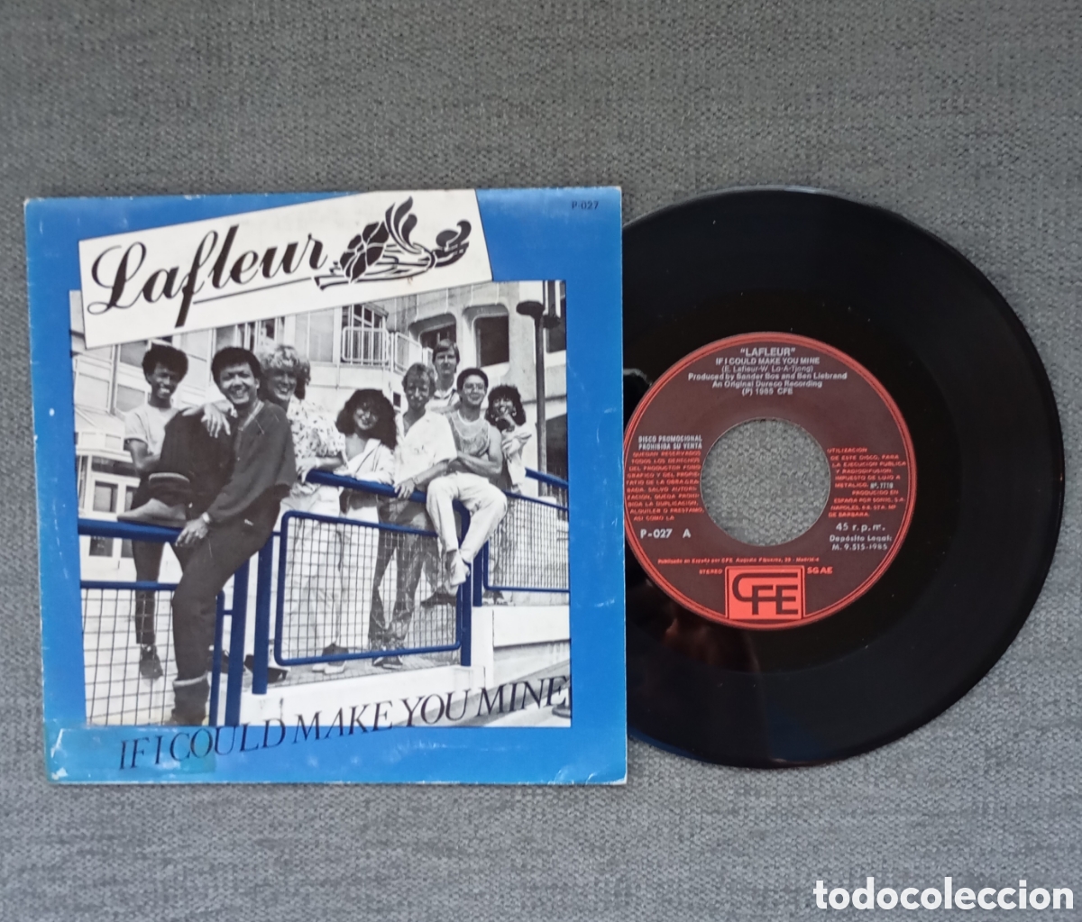 Discos de vinilo: Lafleur. If I Could Make You Mine/ If I Could Make You. Single 7&rdquo;, a&ntilde;o 1985.