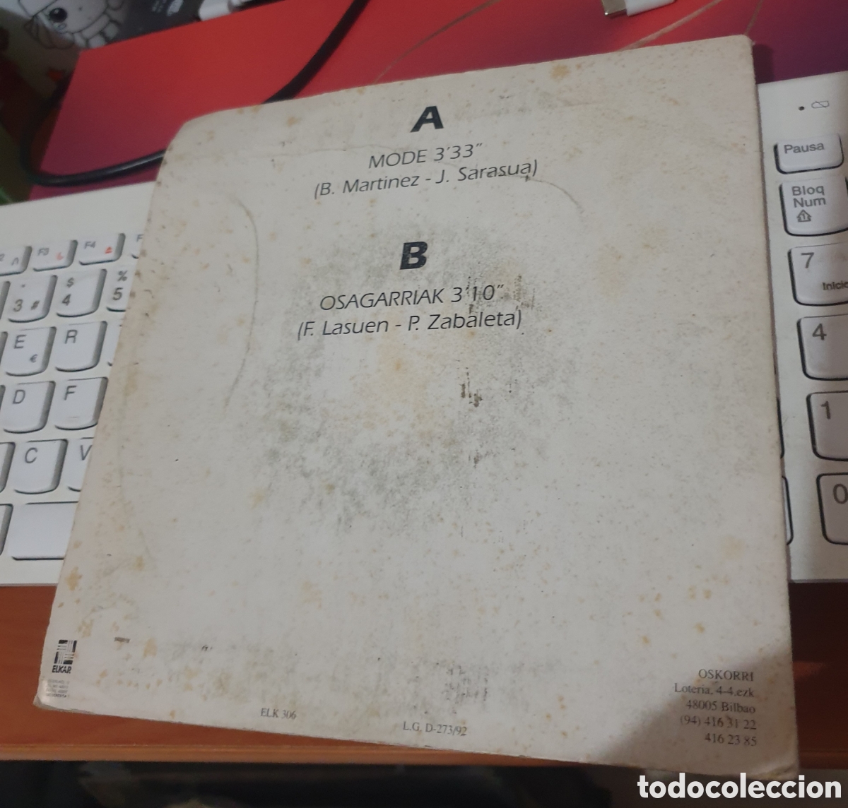Discos de vinilo: Oskorri - Badok Hamairu - Foto 2