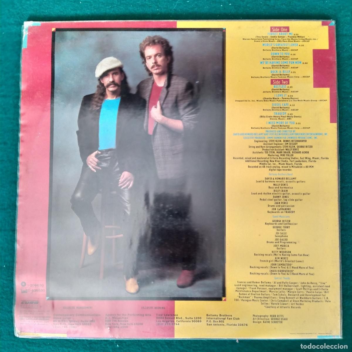 Discos de vinilo: Bellamy Brothers &ndash; Restless - Foto 2