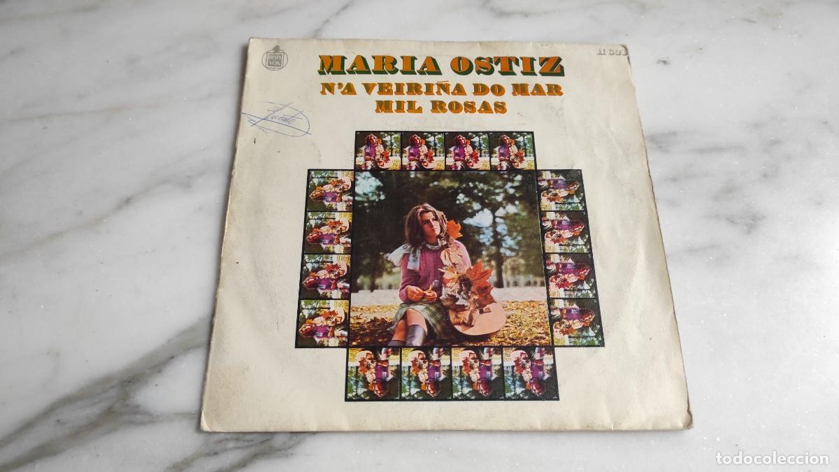 Discos de vinilo: SINGLE MAR&Iacute;A OSTIZ - N&acute;A VEIR&Ntilde;A DO MAR - Foto 1