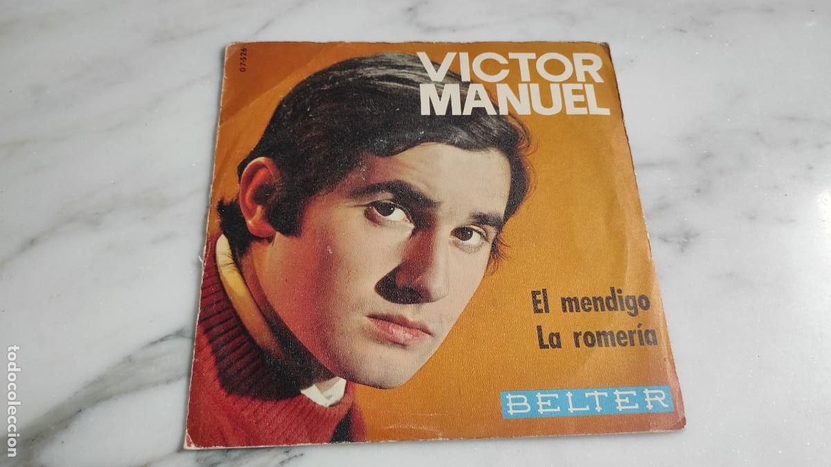Discos de vinilo: SINGLE VICTOR MANUEL - EL MENDIGO - Foto 1