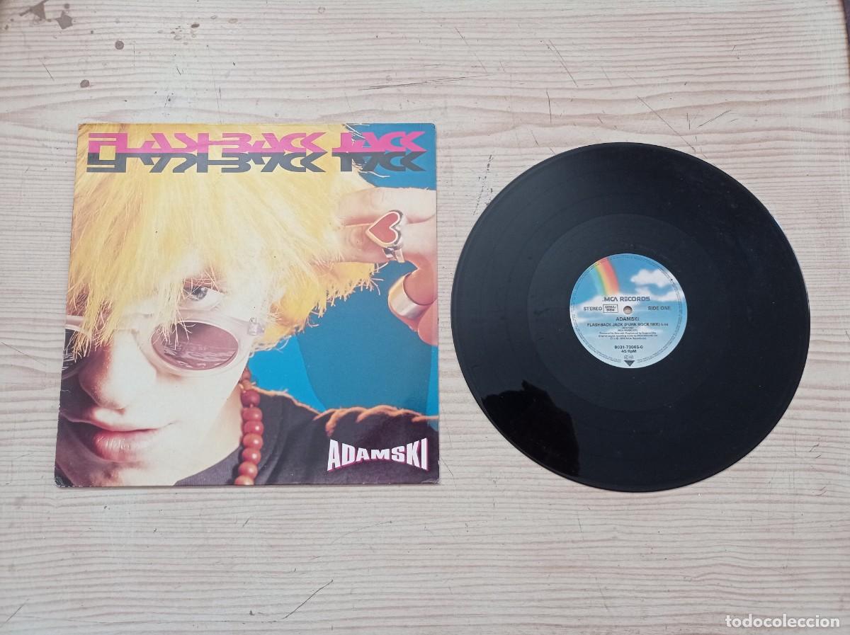 Discos de vinilo: Adamski - Flashback Jack - Maxi Single - Foto 1