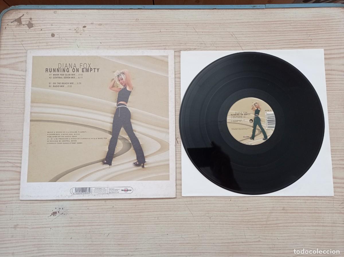 Discos de vinilo: Diana Fox - Running On Empty - Maxi Single - Foto 2