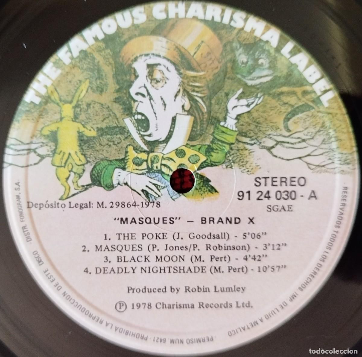 Discos de vinilo: BRAND X ** Masques ** VINILO LP ORIGINAL 1978 - Foto 3