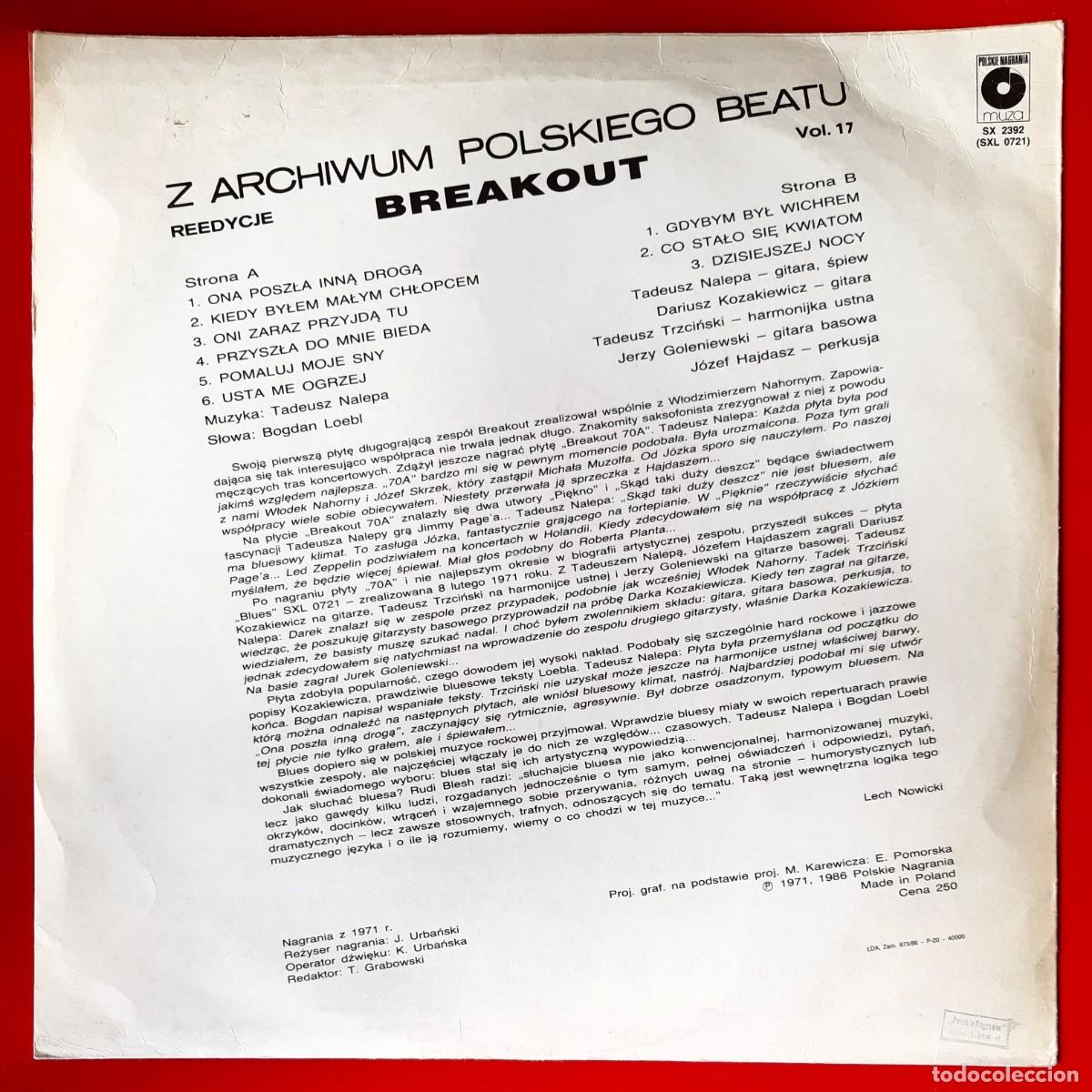 Discos de vinilo: BREAKOUT - BLUES LP REEDICI&Oacute;N - Foto 2