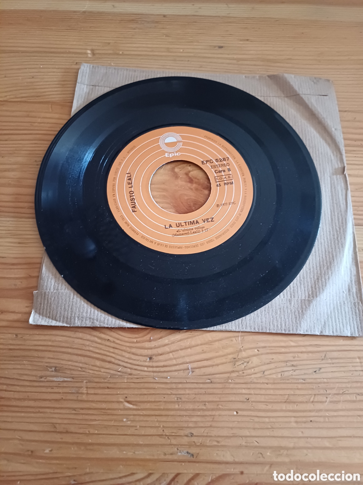 Discos de vinilo: Fausto Leali Yo caminare y La ultima vez - Foto 2