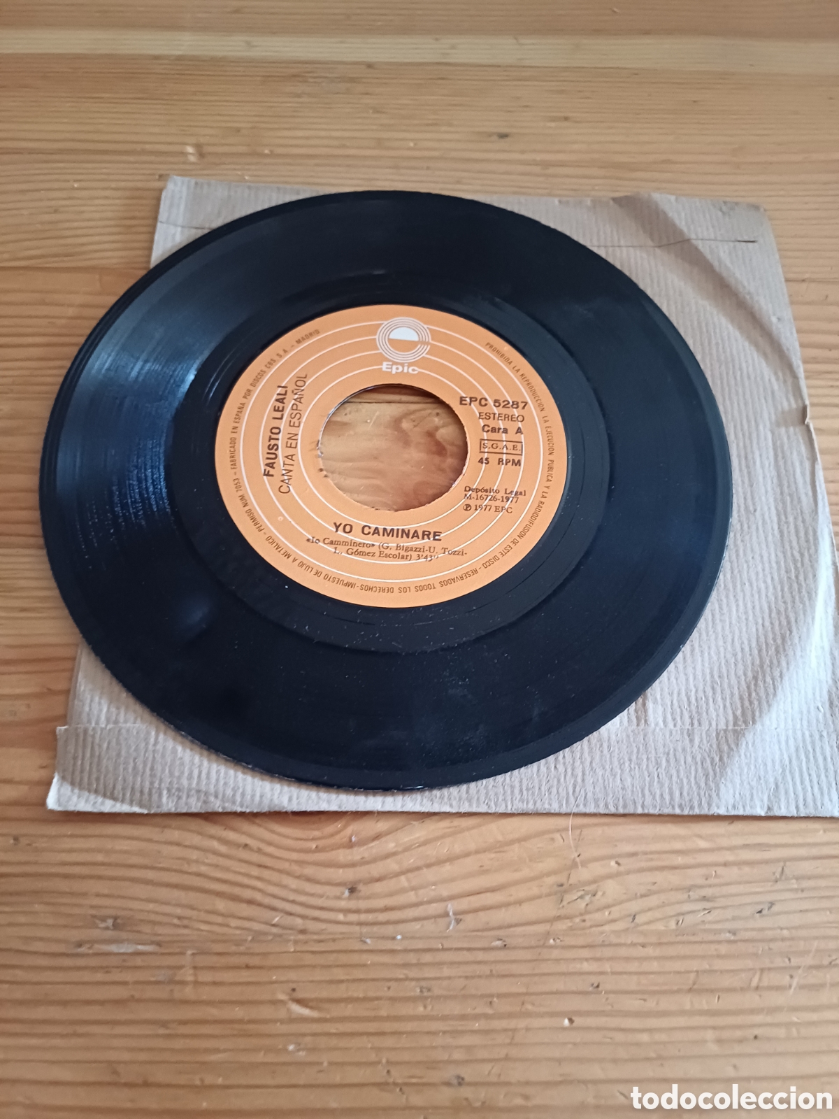 Discos de vinilo: Fausto Leali Yo caminare y La ultima vez - Foto 1