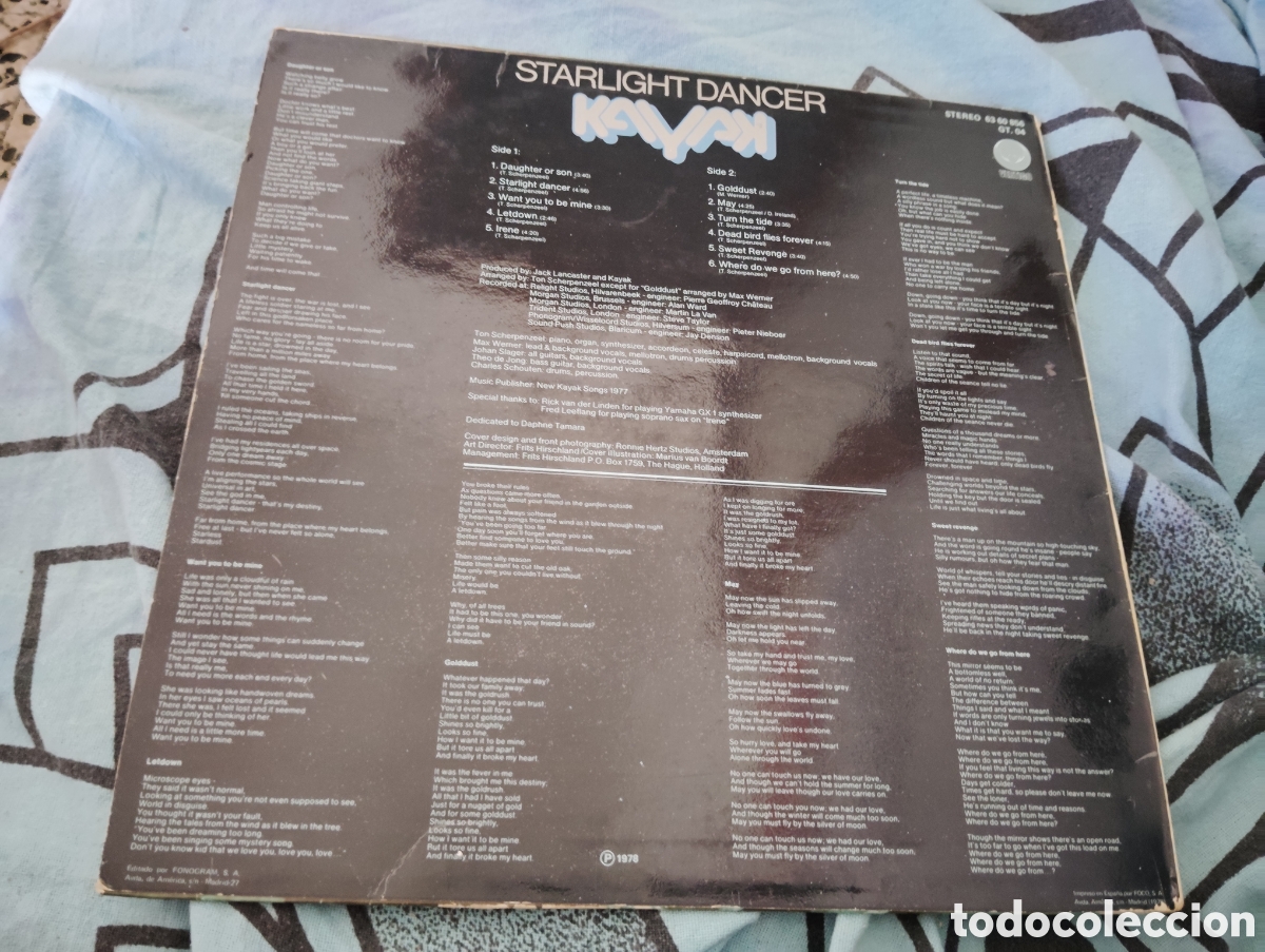 Discos de vinilo: KAYAK - STAR LIGHT DANCER ( 1977 ) - Foto 2