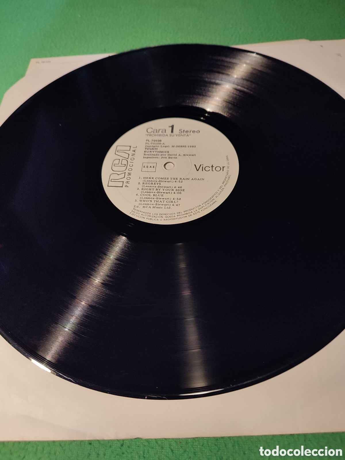 Discos de vinilo: Eurythmics - Touch Vinilo - Foto 2