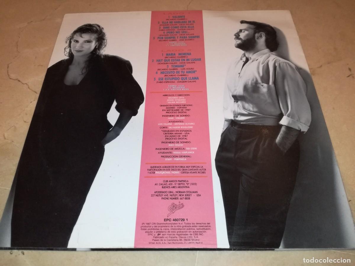 Discos de vinilo: PIMPINELA-VALIENTE-ORIGINAL 1987 - Foto 2