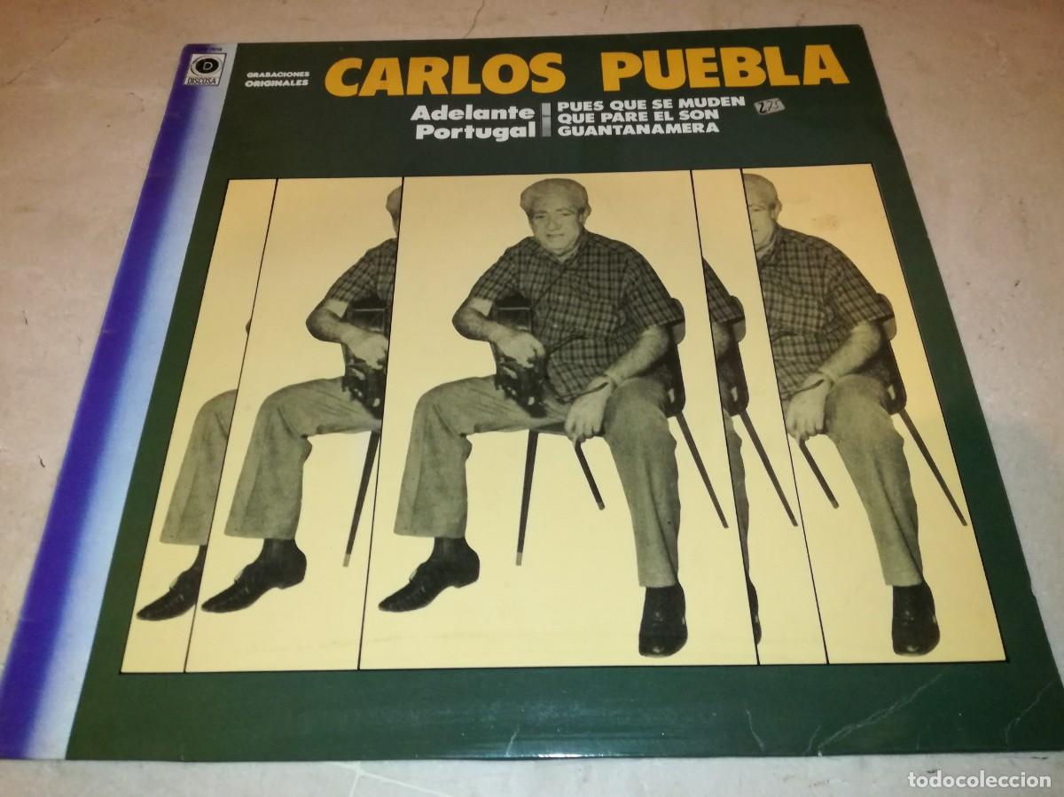 Vinyl records: CARLOS PUEBLA-ADELANTE PORTUGAL-GRABACIONES ORIGINALES-EN BUEN ESTADO