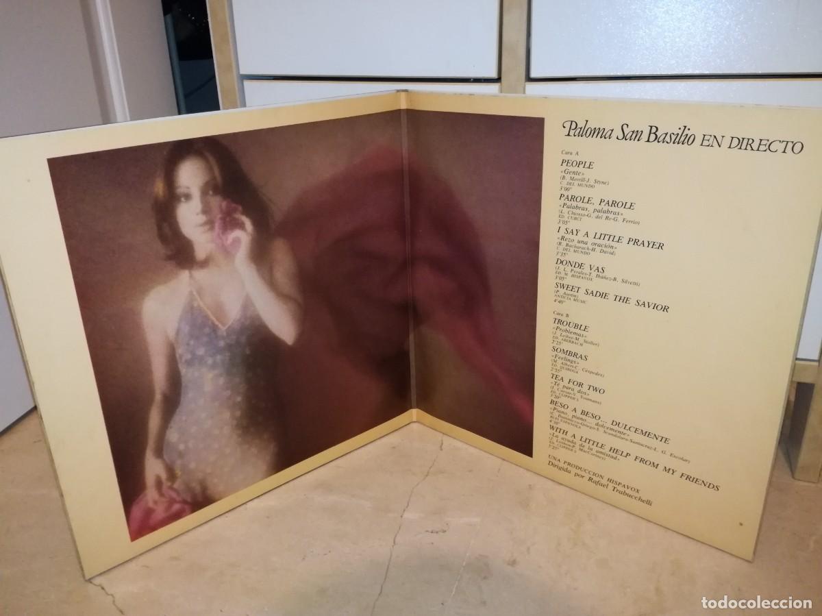 Discos de vinilo: PALOMA SAN BASILIO-EN DIRECTO-GATEFOLD-ORIGINAL 1978 - Foto 3