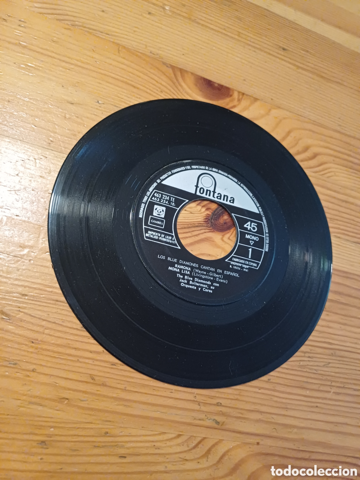 Discos de vinil: Los blue diamonds con Jack Bulterman Ramona Mona Lisa Siempre Para mi