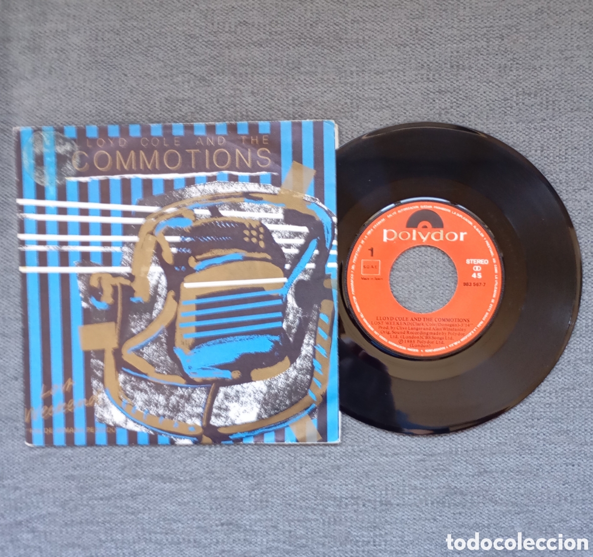 Vinyl-Schallplatten: Lloid Cole & The Commotions. Lost Weekend/ Big World. Single 7&rdquo;, a&ntilde;o 1985.