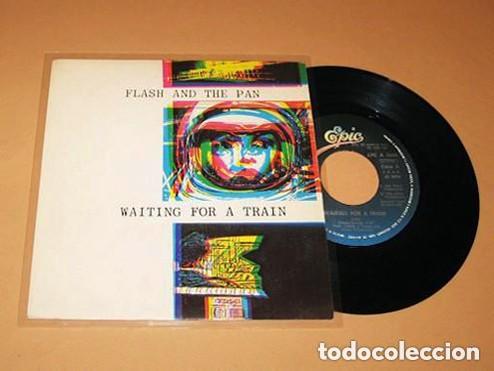 Discos de vinilo: FLASH AND THE PAN - WAITING FOR A TRAIN - SINGLE - 1983 - Foto 1
