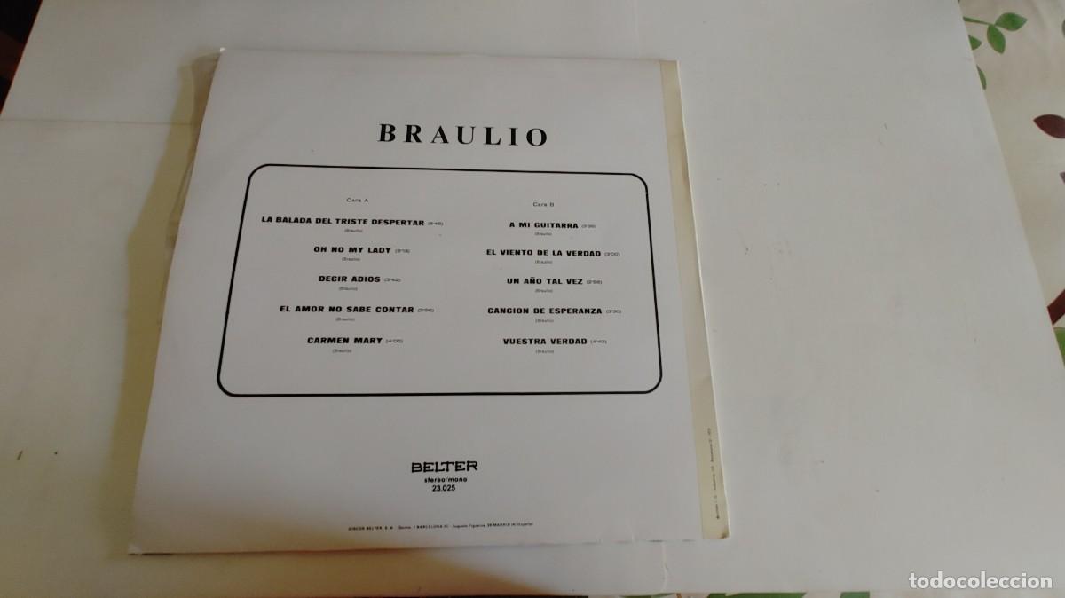 Discos de vinilo: BRAULIO-LP 1975-BUEN ESTADO - Foto 2