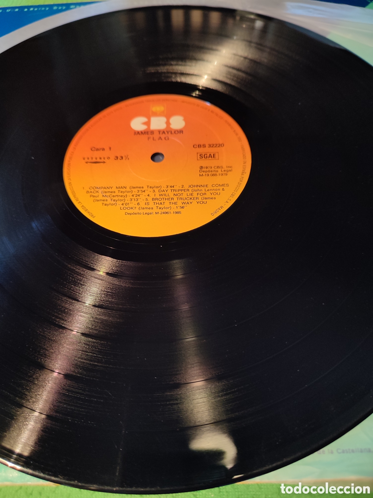 Discos de vinilo: James Taylor - Flag Vinilo - Foto 3