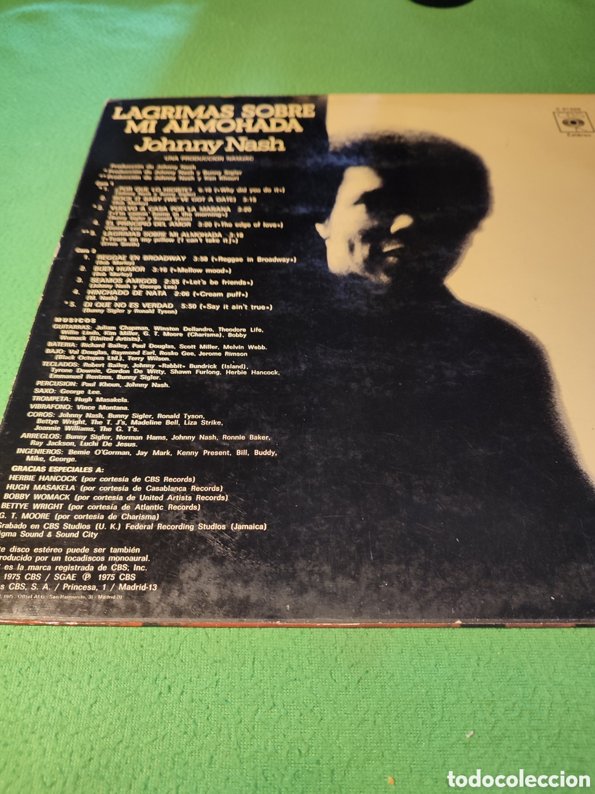 Discos de vinilo: Johnny Nash - Tears on My pillow - Foto 2