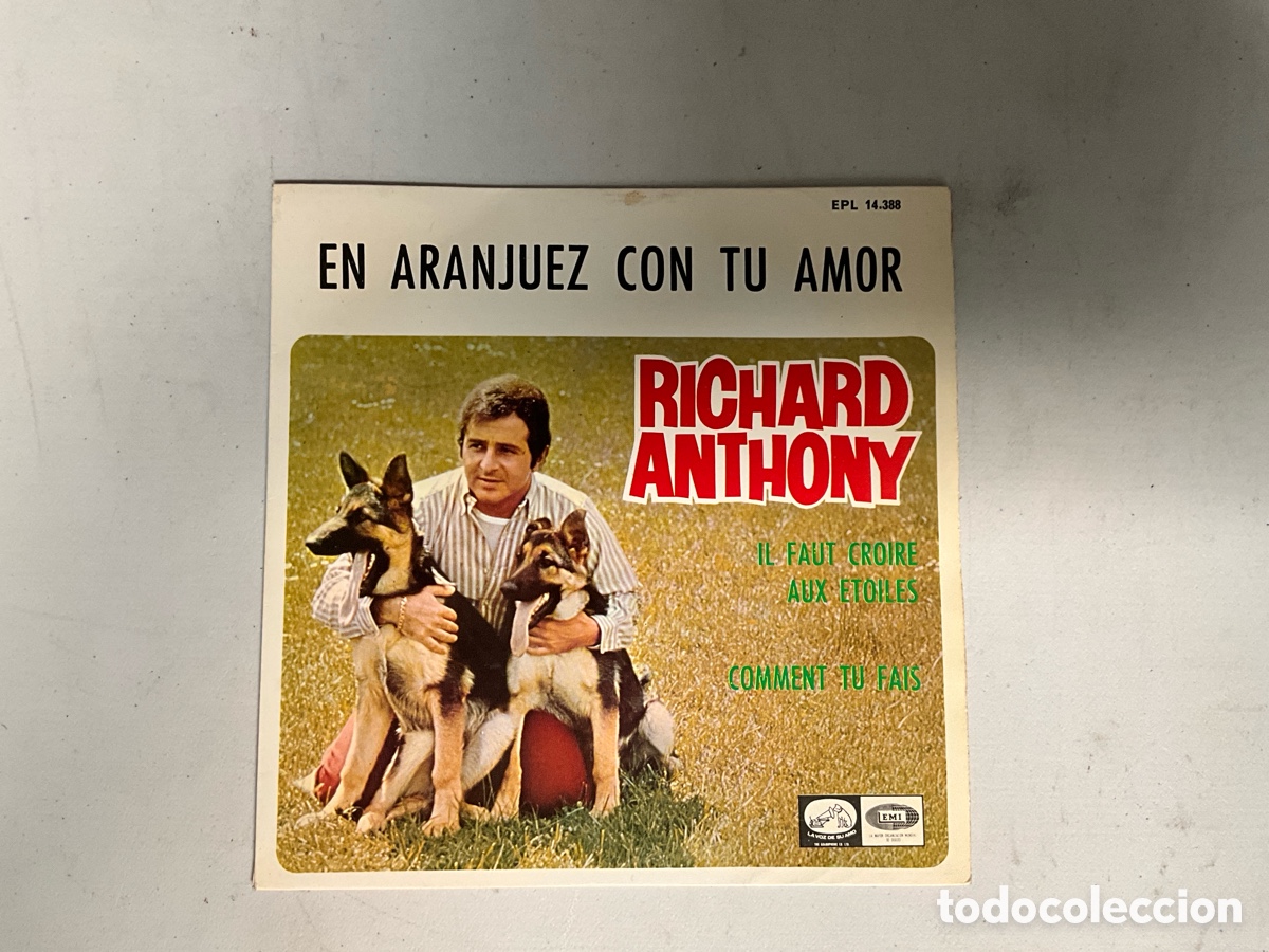 Discos de vinilo: Richard Anthony, en Aranjuez con tu amor - Foto 1