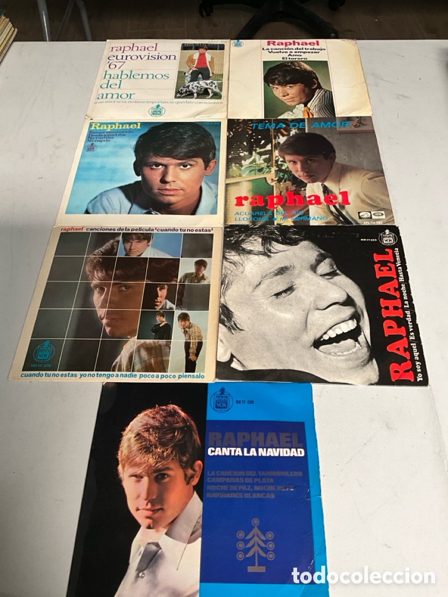 Discos de vinilo: Raphael, siete discos - Foto 1