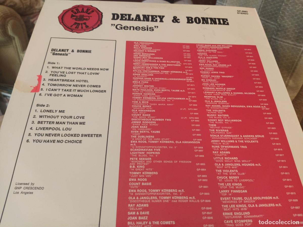 Discos de vinilo: Delaney & Bonnie Lp Genesis gp,9983 - Foto 2