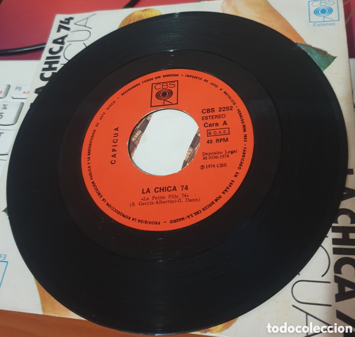 Discos de vinilo: Capic&uacute;a - La Chica 74 - Foto 2