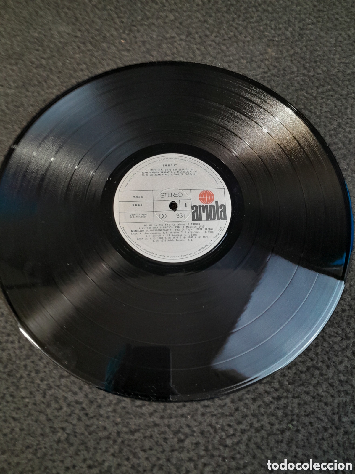 Discos de vinilo: LP-152. LP DISCO DE VINILO. JUNTS. ARIOLA. - Foto 3