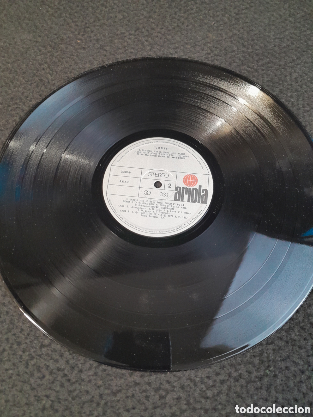 Discos de vinilo: LP-152. LP DISCO DE VINILO. JUNTS. ARIOLA. - Foto 4