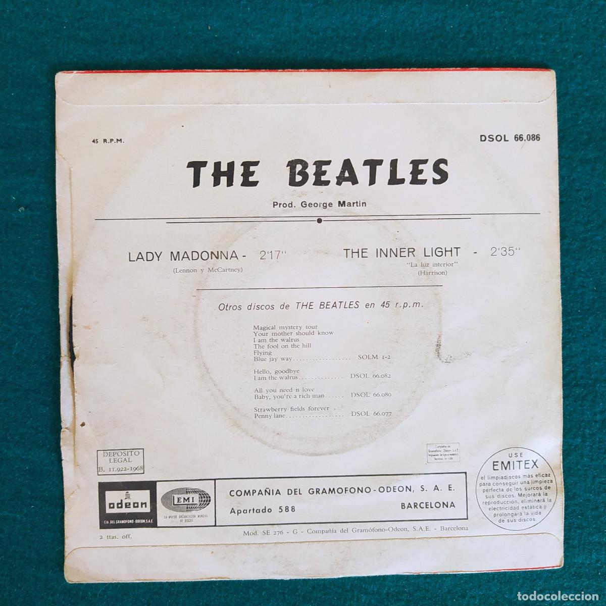 Discos de vinilo: The Beatles &ndash; Lady Madonna - Foto 2