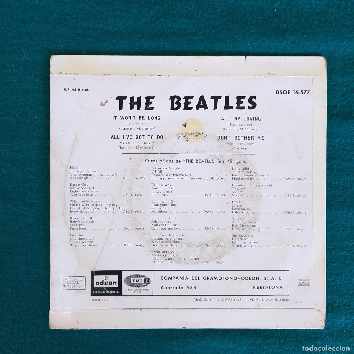 Discos de vinilo: The Beatles &ndash; It Wont Be Long - Foto 2