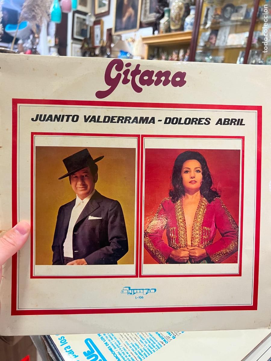 Discos de vinilo: LP GITANA - JUANITO VALDERRAMA Y DOLORES ABRIL - Foto 1