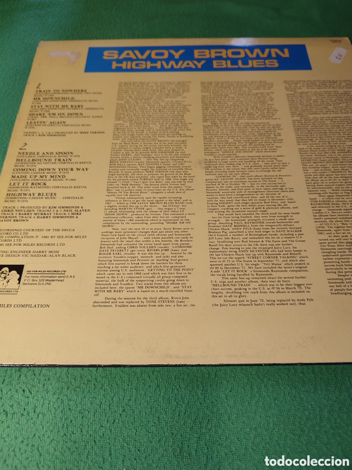 Discos de vinilo: Savoy Brown - Highway Blues - Foto 2