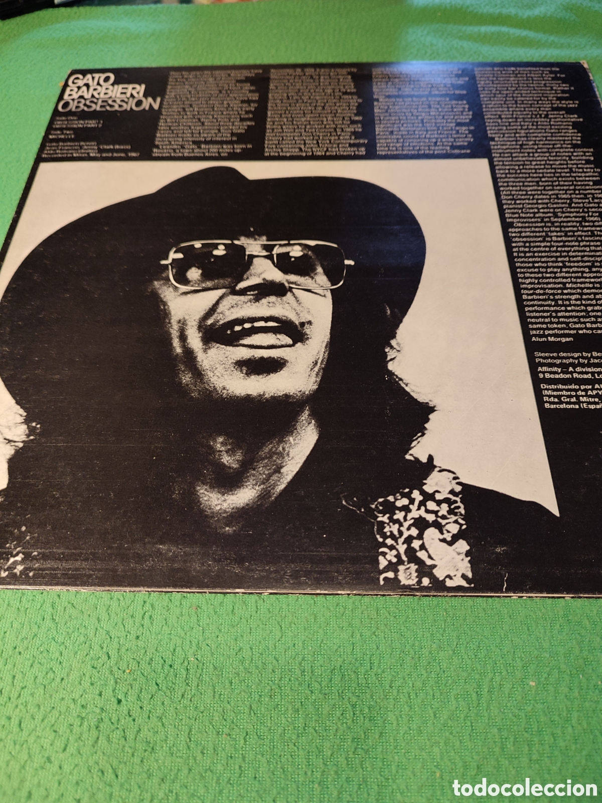 Discos de vinilo: Gato Barbieri - Obsession - Foto 2