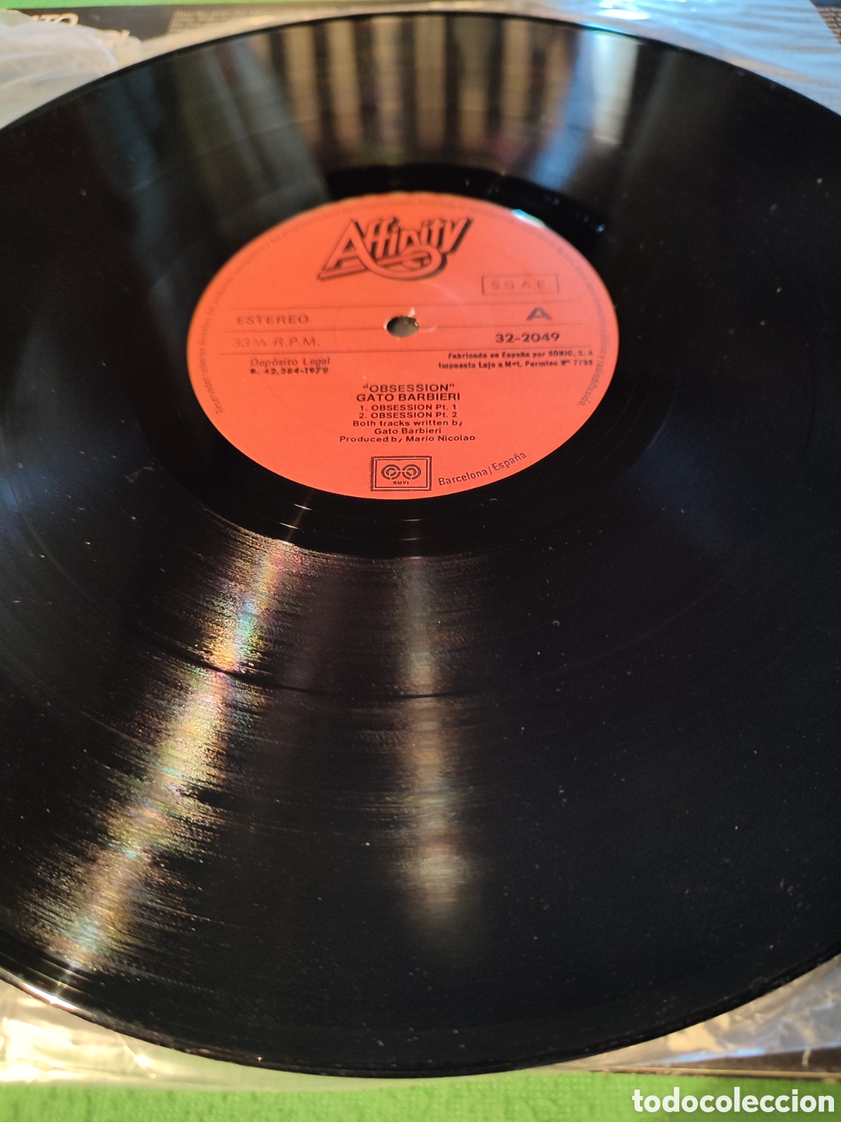 Discos de vinilo: Gato Barbieri - Obsession - Foto 3