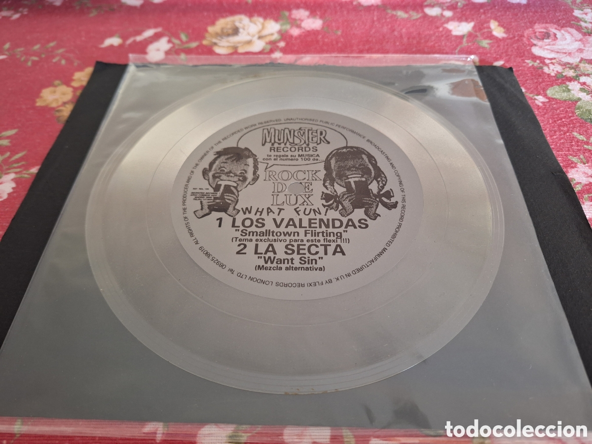 Discos de vinilo: SINGLE LOS VALENDAS LA SECTA FLEXI DISC RDL 100 MUNSTER RECORDS - Foto 1
