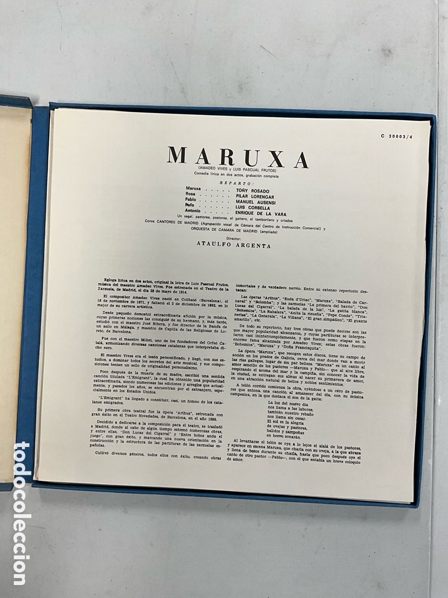 Discos de vinilo: Maruxa, Toni Rosado, Pilar Lorengar - Foto 2