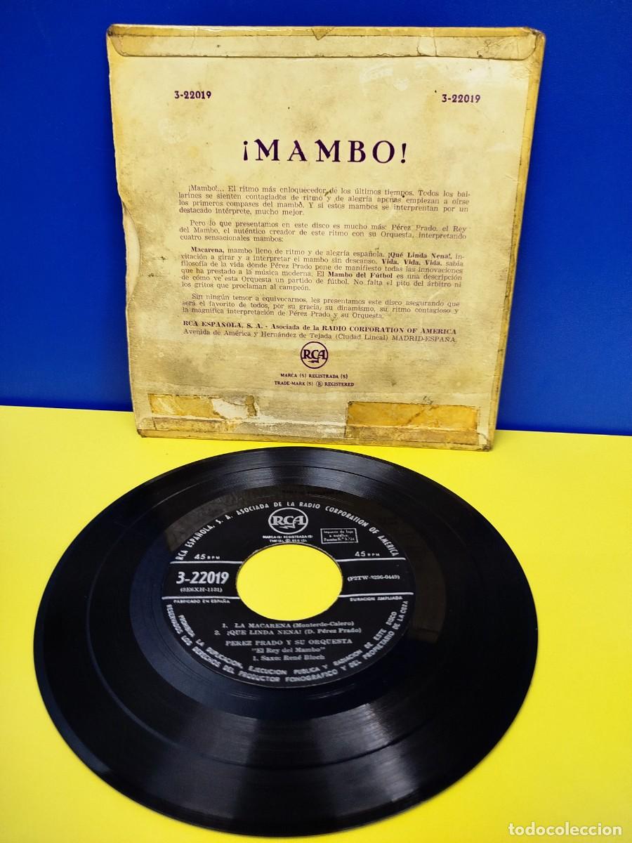 Discos de vinilo: &iexcl;MAMBO! - PEREZ PRADO REY DEL MAMBO - SINGLE DISCO DE VINILO - Foto 2