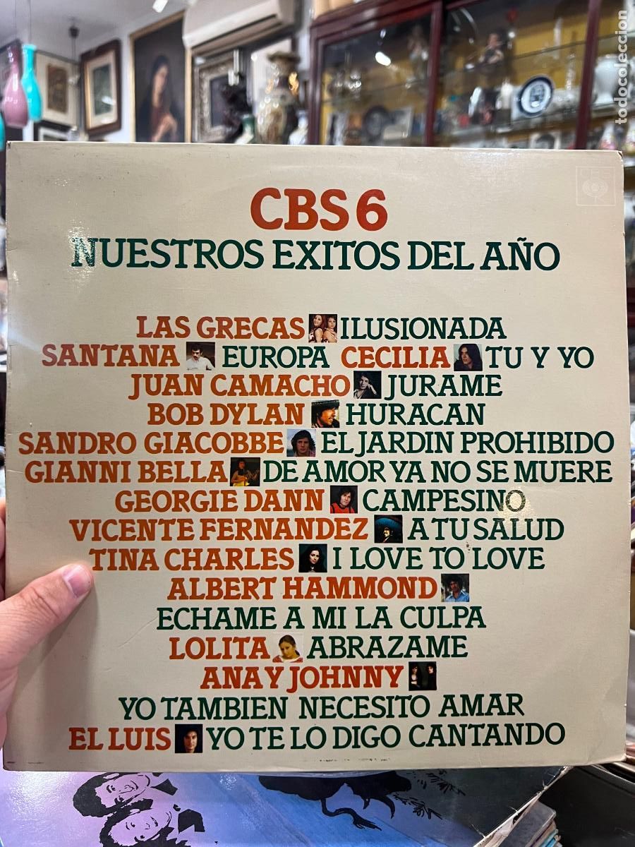 Discos de vinilo: LP CBS 6 - NUESTROS EXITOS DEL A&Ntilde;O - Foto 1