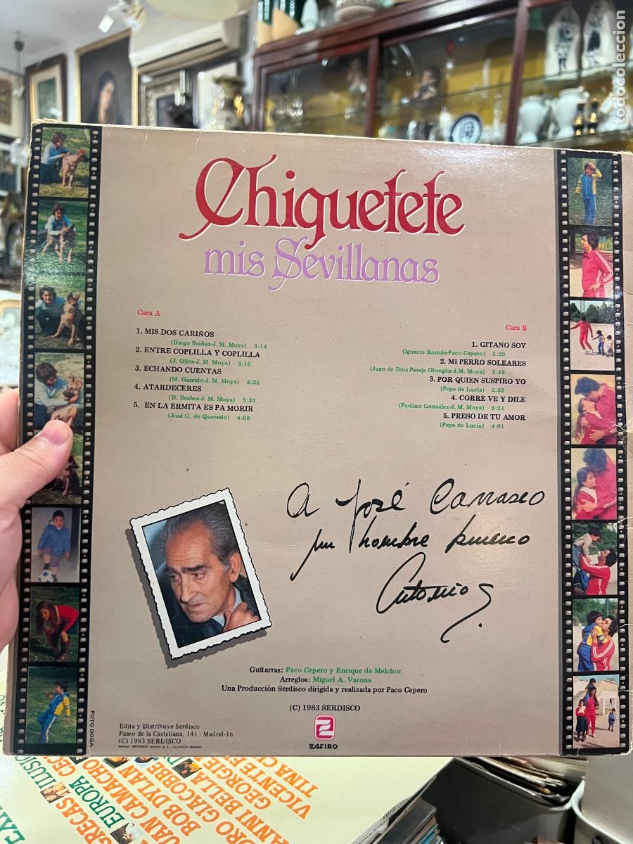 Discos de vinilo: LP CHIQUETETE - MIS SEVILLANAS - Foto 2