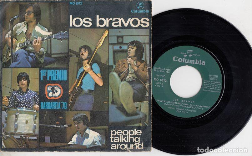 Discos de vinilo: LOS BRAVOS - PEOPLE TALKING AROUND - SINGLE DE VINILO C-31 - Foto 1