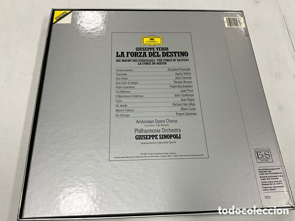 Discos de vinilo: La forza del destino, Giuseppe Verdi - Foto 2