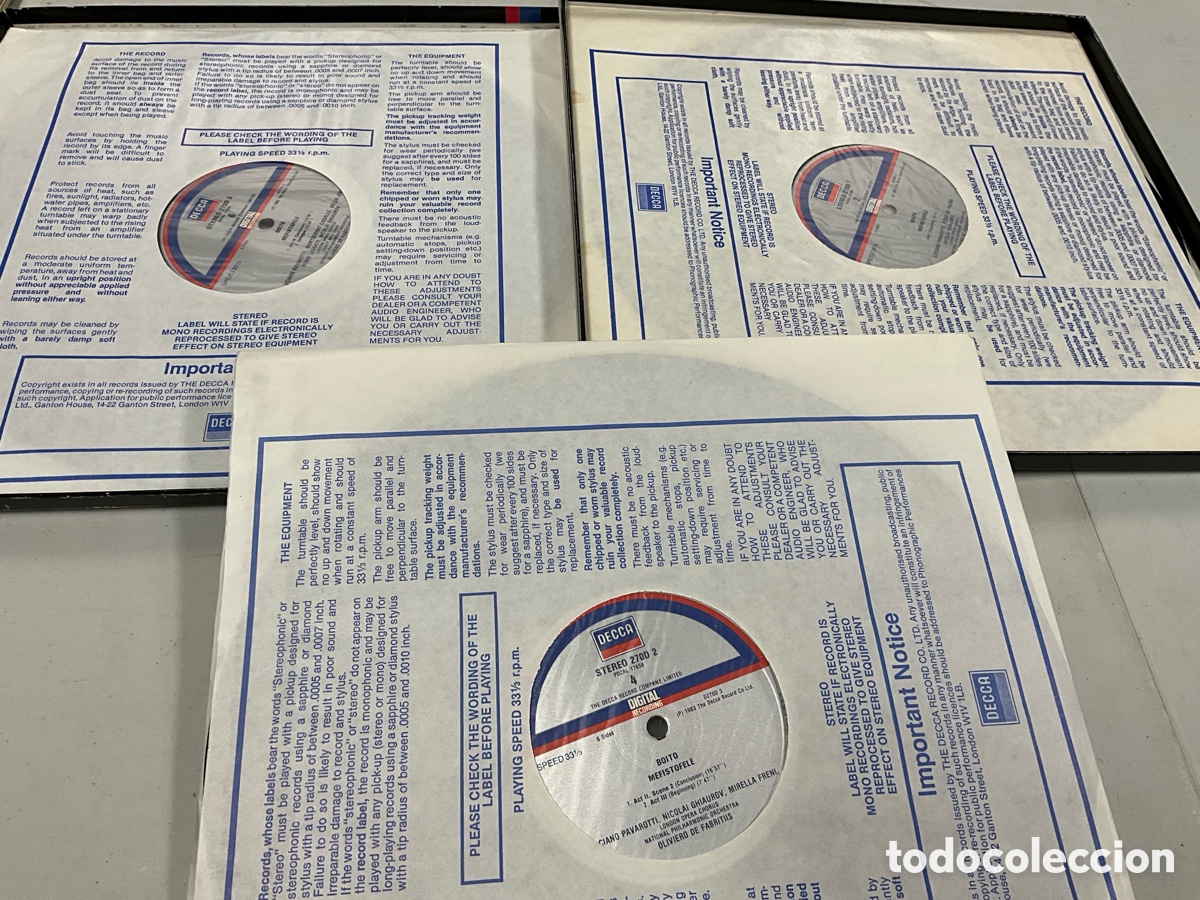 Discos de vinilo: Medistofele, Pavarotti, - Foto 3